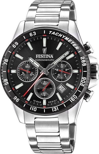 Zegarek Festina Zegarek męski Festina F20560-6 srebrny. Szare zegarki męskie Festina, bez wzorów, srebrne. Za 765.06 zł.