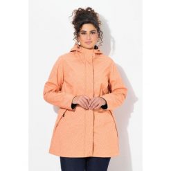Damskie Długa kurtka softshell wodoodporna wzór z kroplami deszczu kaptur. Brązowe kurtki sportowe damskie Ulla Popken, plus size, bez wzorów, z elastanu, bez ramiączek, bez kaptura, trekkingowe. Za 584.99 zł.