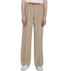 Spodnie turystyczne damskie Tom Tailor Lea. Brązowe spodnie materiałowe damskie Tom Tailor, na lato, bez wzorów, z materiału, sportowe, trekkingowe. W wyprzedaży za 215.00 zł.