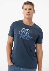 T-shirt z printem T-DIS. T-shirty męskie Volcano, l, bez wzorów, z bawełny, bez kołnierzyka, bez ramiączek. Za 59.99 zł.