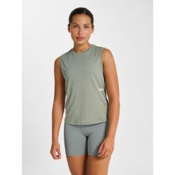 Damski tank top Hummel Pulse Workout. Szare topy damskie Hummel, bez wzorów, sportowe, bez kołnierzyka, bez ramiączek. Za 158.50 zł.