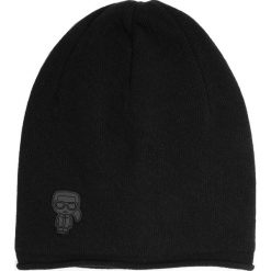 Czapka KARL LAGERFELD - Beanie 805601 592323 Black 990. Czarne czapki męskie KARL LAGERFELD, bez wzorów, z kaszmiru. Za 479.00 zł.