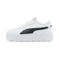 Buty sportowe damskie PUMA KARMEN REBELLE sneakersy. Białe obuwie sportowe damskie Puma, bez wzorów, z materiału, bez zapięcia, trekkingowe. Za 471.00 zł.