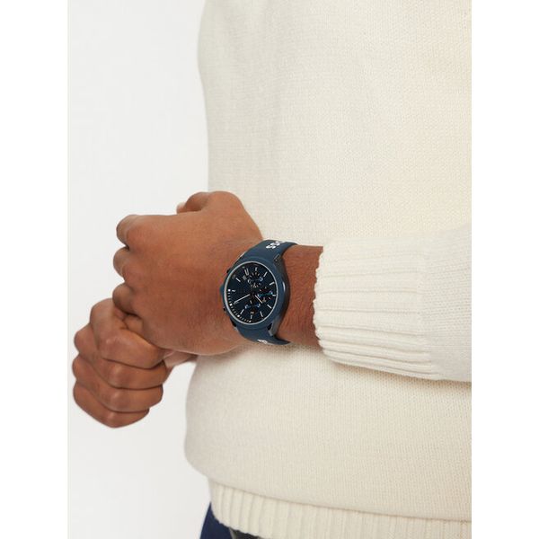 Zegarek BOSS. Niebieskie zegarki męskie Boss, bez wzorów. Za 1,009.00 zł.