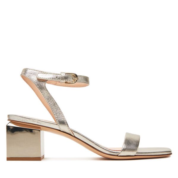 Sandały AGL. Żółte sandały damskie AGL, bez wzorów, bez obcasa, na słupku, bez zapięcia. Za 1,559.00 zł.