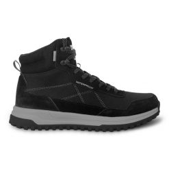 Buty trekkingowe Regatta Mayfield. Czarne trekkingi męskie Regatta, bez zapięcia. W wyprzedaży za 361.00 zł.