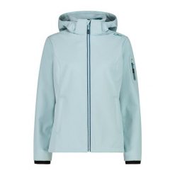 Kurtka damska turystyczna CMP 39A5006. Niebieskie kurtki sportowe damskie CMP, l, bez wzorów, z softshellu, bez ramiączek, bez kaptura, trekkingowe. Za 340.00 zł.