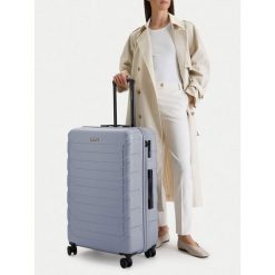 Walizka duża GINO ROSSI. Szare walizki damskie Gino Rossi, bez wzorów, duże. Za 299.99 zł.