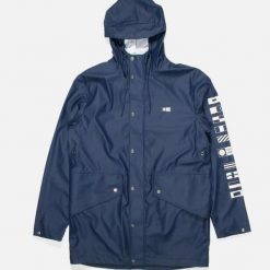 Kurtka Salty Crew Seal Raincoat Navy. Niebieskie kurtki męskie SALTY CREW, bez wzorów, bez kaptura. Za 592.16 zł.