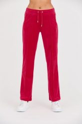 JUICY COUTURE Różowe spodnie dresowe Tina Track Pants. Czerwone spodnie dresowe damskie Juicy Couture, bez wzorów, z dresówki. W wyprzedaży za 291.99 zł.