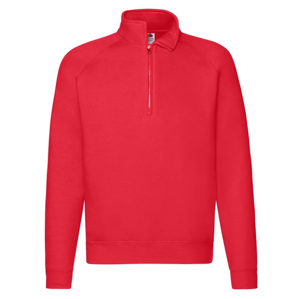Bluza Unisex Premium Quarter Zip Raglan Dla Dorosłych. Czerwone bluzy męskie fruit of the loom, m, bez wzorów, bez ramiączek, bez kaptura. Za 151.99 zł.