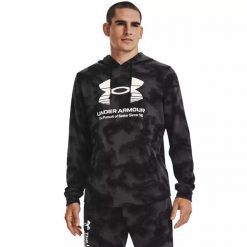 Bluza męska Under Armour Rival Terry Novelty HD. Zielone bluzy męskie Under Armour, m, bez wzorów, bez ramiączek, bez kaptura. Za 129.99 zł.