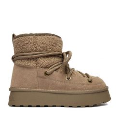 Śniegowce Badura. Szare śniegowce damskie Badura, bez zapięcia. Za 249.99 zł.