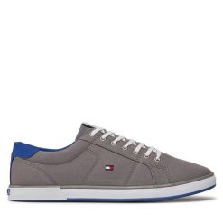 Tenisówki Tommy Hilfiger. Szare trampki męskie Tommy Hilfiger, bez wzorów, bez zapięcia. Za 199.99 zł.