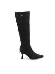 Nine West Kozaki MAIDA ZL23003-2CC Czarny. Czarne kozaki damskie Nine West, bez wzorów, z materiału, bez obcasa, na szpilce, bez zapięcia. Za 329.99 zł.