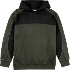 Fila Bluza męska Fila Rivoli oliwkowo-czarna FAM1121 63185 L. Czarne bluzy męskie Fila, l, bez wzorów, bez ramiączek, bez kaptura. Za 225.71 zł.