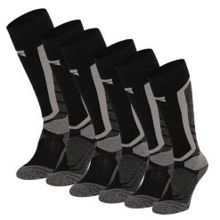 Skarpety snowboardowe Xtreme, 6 par, Multi Czarny. Czarne skarpetki damskie XTREME SOCKSWEAR, bez wzorów. Za 499.99 zł.
