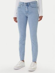 Calvin Klein Jeans Jeansy LV047E617G Niebieski Skinny Fit. Niebieskie jeansy damskie Calvin Klein Jeans, bez wzorów, z bawełny. Za 409.99 zł.