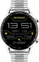 Smartwatch Sekonda 30177 Srebrny bransoleta. Szare zegarki smartwatch Sekonda, bez wzorów. Za 650.00 zł.