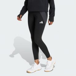 Legginsy do ćwiczeń TECHFIT Color Block 7/8. Czarne legginsy damskie Adidas, bez wzorów. Za 218.50 zł.