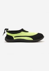 Czarno-Zielone Buty Sportowe z Siateczki z Elastyczną Podeszwą Camagia. Czarne buty sportowe męskie Born2be, bez wzorów, bez zapięcia. Za 29.99 zł.
