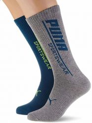 Skarpety Męskie Puma Seasonal Sportwear Skarpety Zielone 43-46. Niebieskie skarpety męskie Puma, bez wzorów, z bawełny. Za 111.99 zł.