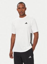 Adidas T-Shirt Workout Essentials Base 3-Stripes KD0699 Biały Regular Fit. Białe koszulki sportowe męskie Adidas, l, bez wzorów, z syntetyku, bez ramiączek, na fitness i siłownię. Za 128.99 zł.