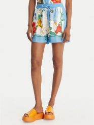Seafolly Szorty materiałowe Viva Vacation 55669-SH Błękitny Regular Fit. Niebieskie szorty damskie Seafolly, bez wzorów, ze lnu. Za 379.99 zł.