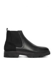 Rieker Botki CEO-F2750-00 Czarny. Czarne botki męskie Rieker, bez wzorów, ze skóry, bez obcasa, bez zapięcia. Za 439.99 zł.