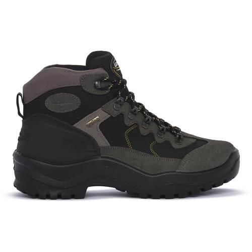 Buty trekkingowe męskie Grisport 10694S12G. Czarne buty zimowe męskie Grisport, z materiału, za kostkę, bez zapięcia. Za 403.00 zł.