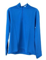 Bluza Mizuno Crested. Niebieskie bluzy damskie Mizuno, s, bez wzorów, z materiału, eleganckie, bez ramiączek, bez kaptura. Za 345.00 zł.