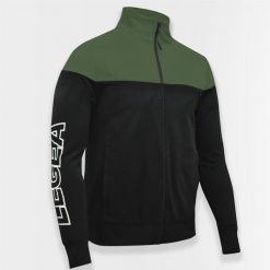 Kurtka Męska Sportowa Oversize ONTARIO Czarna Zielona. Czarne kurtki sportowe męskie Legea, m, bez wzorów, z kapturem. Za 88.00 zł.