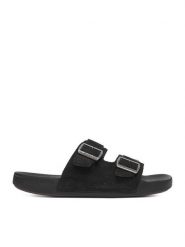 Quiksilver Klapki CWBEO-RAPID-32 MI08 Czarny. Czarne klapki męskie Quiksilver, bez wzorów, ze skóry, bez zapięcia. Za 159.99 zł.