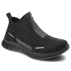 Czarne Półbuty Rieker Sportowe Obuwie Damskie Antistress. Czarne obuwie sportowe damskie Rieker, na wiosnę, bez wzorów, z materiału, bez zapięcia. Za 349.00 zł.