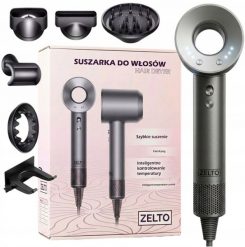 Suszarka ZELTO Do włosów z jonizacją dyfuzorem 1600W uchwyt 5xnasadki mocna lekka (18451798846). Suszarki do włosów ZELTO. Za 169.99 zł.