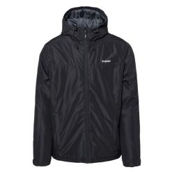 Kurtka narciarska męska Hi-Tec Makito II - czarna, Rozmiar L. Czarne kurtki sportowe męskie Hi-tec, na zimę, l, bez wzorów, bez kaptura, narciarskie. Za 189.99 zł.