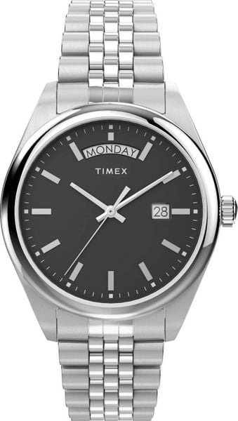 Zegarek Timex Zegarek Timex TW2V67800 Srebrny Męski Datownik. Szare zegarki męskie Timex, bez wzorów, srebrne. Za 639.00 zł.
