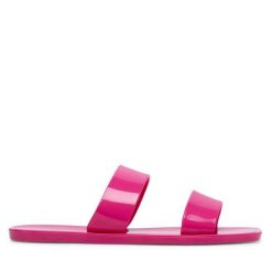 Klapki JENNY. Czerwone klapki damskie Jenny, bez wzorów, bez obcasa, bez zapięcia. Za 39.99 zł.