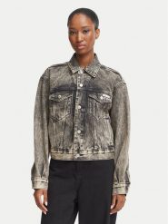 Calvin Klein Jeans Kurtka jeansowa 90's Trucker LV047H797G Brązowy Regular Fit. Brązowe kurtki damskie Calvin Klein Jeans, m, bez wzorów, z bawełny, bez kaptura. Za 649.99 zł.