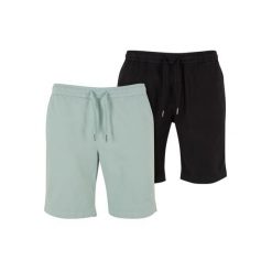 Szorty Urban Classics Stretch Twill (x2). Czarne szorty męskie Urban Classics, bez wzorów, z bawełny. Za 275.00 zł.