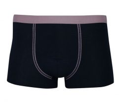 Bokserki Obcisłe, Granatowe z Fioletową Gumką, Bawełniane, Majtki -ALTIES- z Elastanem. Niebieskie bokserki męskie Alties, bez wzorów, z bawełny. Za 35.00 zł.