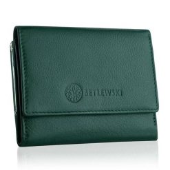 Portfel skórzany BETLEWSKI BPD-SS-14 ZIELONY. Zielone portfele damskie . Za 139.99 zł.