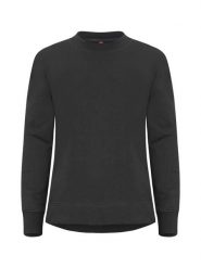 Clique Bluza Miami PRO Roundneck Women – French Terry, odporna na piling – Black. Czarne bluzy damskie CLIQUE, m, bez wzorów, z bawełny, bez ramiączek, bez kaptura. Za 183.29 zł.