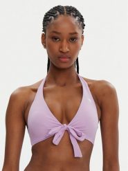 Guess Góra od bikini E5GJ55 LY00K Fioletowy. Fioletowe bikini Guess, z aplikacjami, z syntetyku. Za 139.99 zł.
