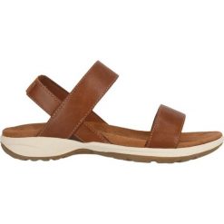Sandały damskie Whistler Zenaida. Brązowe sandały damskie Whistler, bez wzorów, z materiału, bez obcasa, bez zapięcia. Za 245.00 zł.