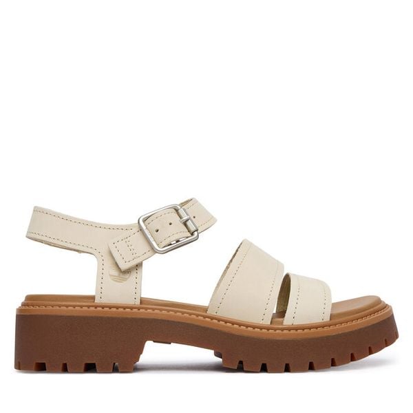 Sandały Timberland. Brązowe sandały damskie Timberland, bez wzorów, bez obcasa, na płaskiej podeszwie, bez zapięcia. Za 419.99 zł.