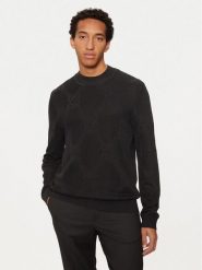 Hugo Sweter Sylor 50527219 Czarny Regular Fit. Czarne swetry męskie Hugo, l, bez wzorów, z wiskozy, bez kołnierzyka, bez ramiączek. Za 429.99 zł.