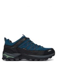 CMP Trekkingi Rigel Low Wp 3Q13247 Niebieski. Niebieskie buty zimowe męskie CMP, bez wzorów, ze skóry, bez obcasa, bez zapięcia. Za 479.99 zł.