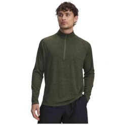 Koszulka męska z długim rękawem UA Tech Textured 1/2 Zip 1382797-390 L. Zielone bluzy męskie Under Armour, l, bez wzorów, bez ramiączek, bez kaptura. Za 134.99 zł.