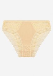 Jasnobeżowe Koronkowe Majtki Figi z Bawełny Nikella. Brązowe majtki damskie Born2be, z bawełny. Za 4.99 zł.